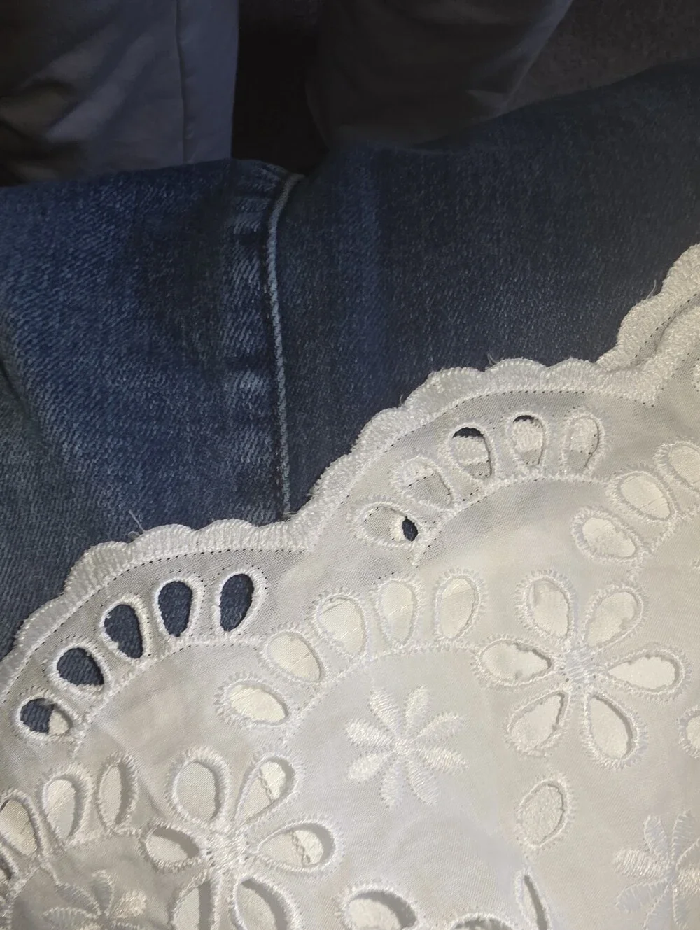 J Crew Eylet Full Lined White Lace Midi Skirt Size 14 - Picture 8 of 14